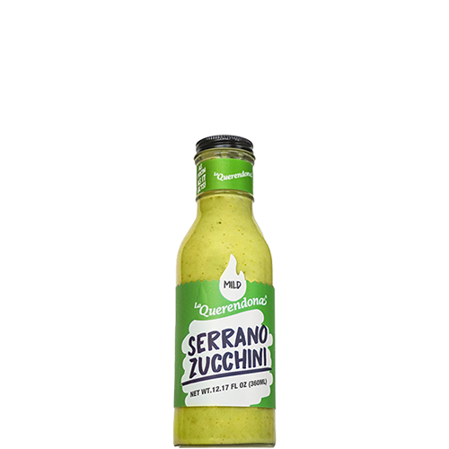 Botella de Salsa Serrano & Calabacita Querendona - Frescura en cada bocado